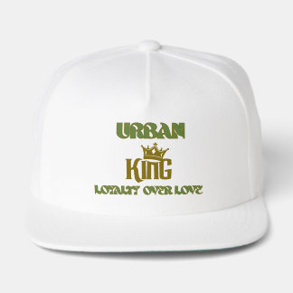LOYALTY 1ST White Olive Green URBAN KING Men's Snap Back Hat