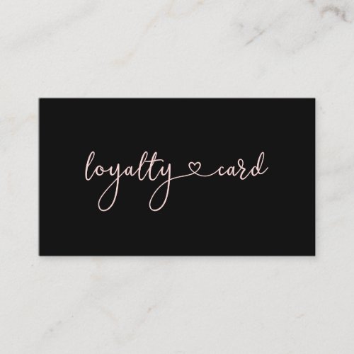 Loyalty 5 Nails Lashes Beauty Business Card