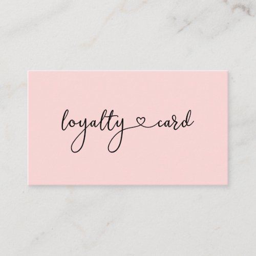 Loyalty 5 Nails Lashes Beauty Business Card