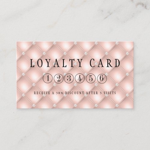 Loyalty 5 Nails Lashes Beauty Business Card