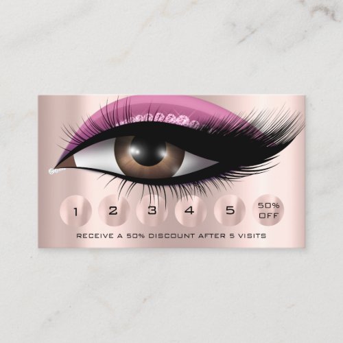 Loyalty  6 Makeup Glam Makeup  Eyelash Extension Business Card