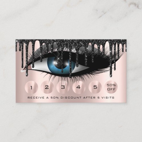 Loyalty  6 Makeup Makeup  Eyelash Drips Black Rose Business Card
