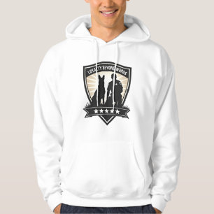 Loyalty Beyond Words Vintage K9 Police Badge Vecto Hoodie