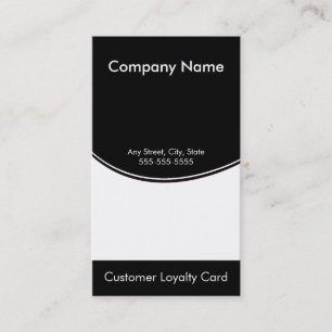 Loyalty Business Card Punch Card