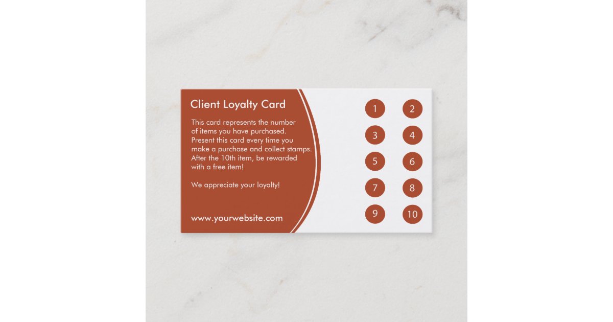 Loyalty Business Card Punch Card | Zazzle