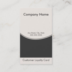 Loyalty Business Card Punch Card