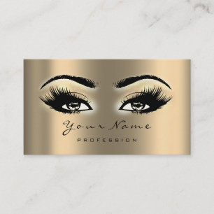 Loyalty Card 10 Makeup Lashes ArtistExtension Gold