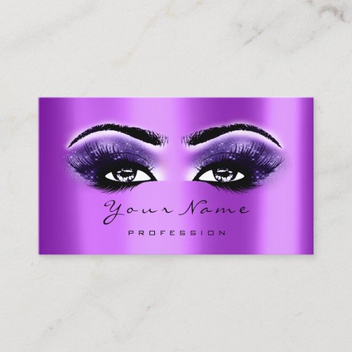 Loyalty Card 10 Makeup Lashes Extension Ultraviole
