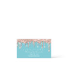 Loyalty Card 6 Punch Makeup Artist Heart Rose Blue