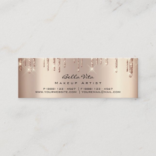 Loyalty Card 6 Punch Makeup Beauty Heart Rose Spar (Front)