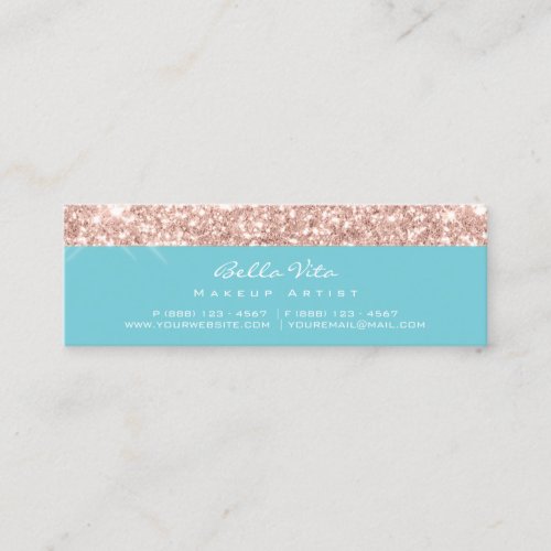 Loyalty Card 6 Punch Makeup Beauty Rose Blue Spark