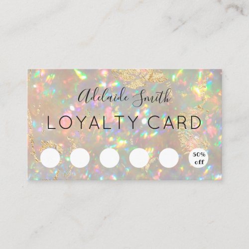 loyalty card brilliant opal