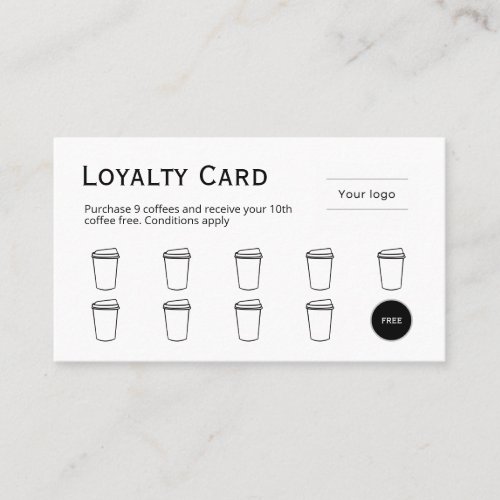 Loyalty Card Clean and simple coffee