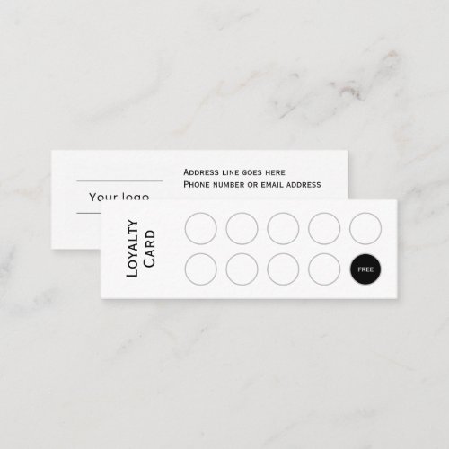 Loyalty Card Clean and simple professional