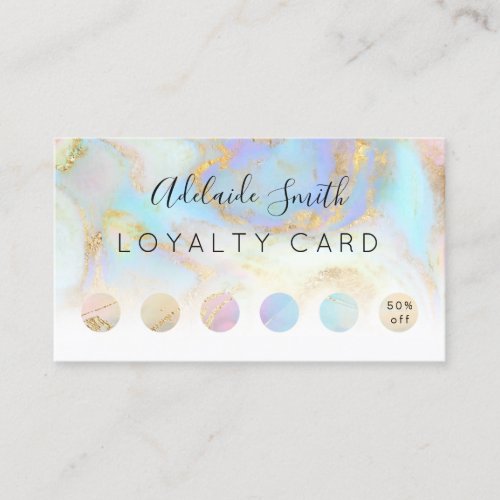 loyalty card fluid marble