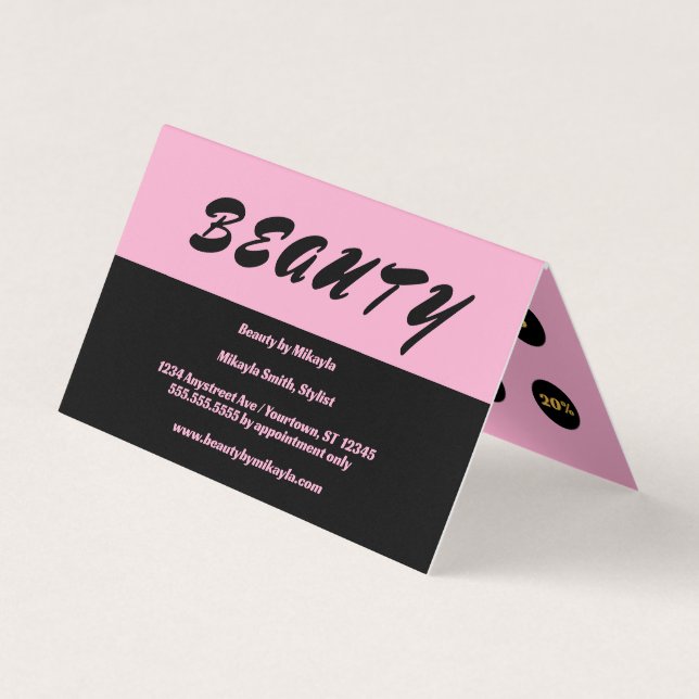 Loyalty Card for Beauty Salon (Front)