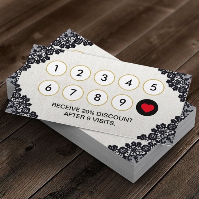 Loyalty Card | Hair Stylist Vintage Black Laced (Creator Uploaded)
