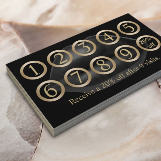 Loyalty Card | Modern Makeup Artist Black Lips (Creator Uploaded)