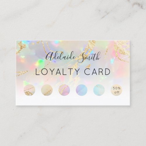 loyalty card opal texture