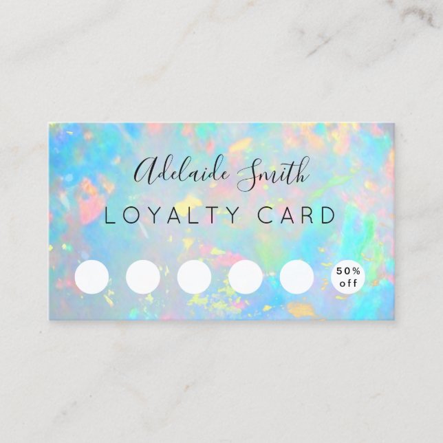 loyalty card opal texture (Front)