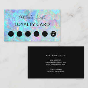 loyalty card opal texture