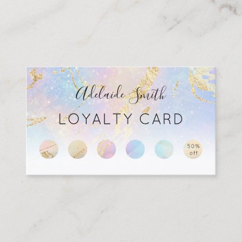 loyalty card pastel colors abstract