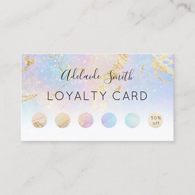 loyalty card pastel colors abstract (Front)