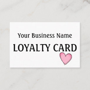 Loyalty Card - Pink Heart