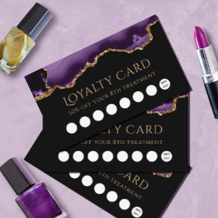 loyalty card purple agate