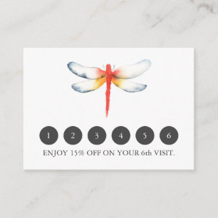Loyalty Cards for Business Red Dragonfly