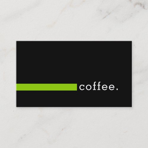Loyalty Coffee Plain Black Modern Sheen Green