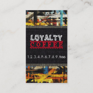 Loyalty Coffee Punch Burlap Look #20 Card