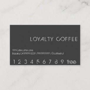 Loyalty Coffee Punch Card