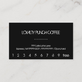 Loyalty Coffee Punch-Card