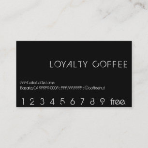 Loyalty Coffee Punch Card