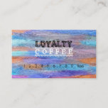 Loyalty Coffee Punch Colorful Modern Wood #15