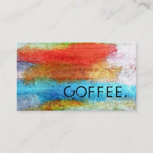 Loyalty Coffee Punch Colorful Modern Wood Look 20