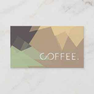 Loyalty Coffee Punch Modern Mosaic Pattern #20 Card