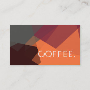 Loyalty Coffee Punch Modern Mosaic Pattern #5 Card
