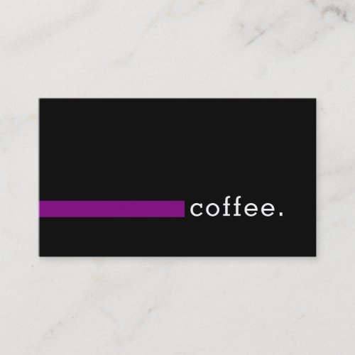 Loyalty Coffee Punch Modern Purple
