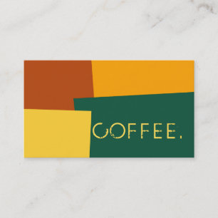 Loyalty Coffee Punch Modern Retro Color #10 Card