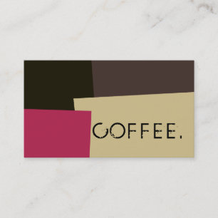 Loyalty Coffee Punch Modern Retro Color #2 Card