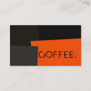 Loyalty Coffee Punch Modern Retro Color #3 Card
