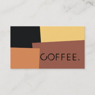 Loyalty Coffee Punch Modern Retro Color #6 Card