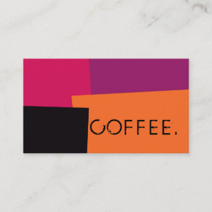 Loyalty Coffee Punch Modern Retro Color #9 Card