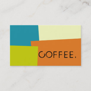 Loyalty Coffee Punch Modern Retro Color Card