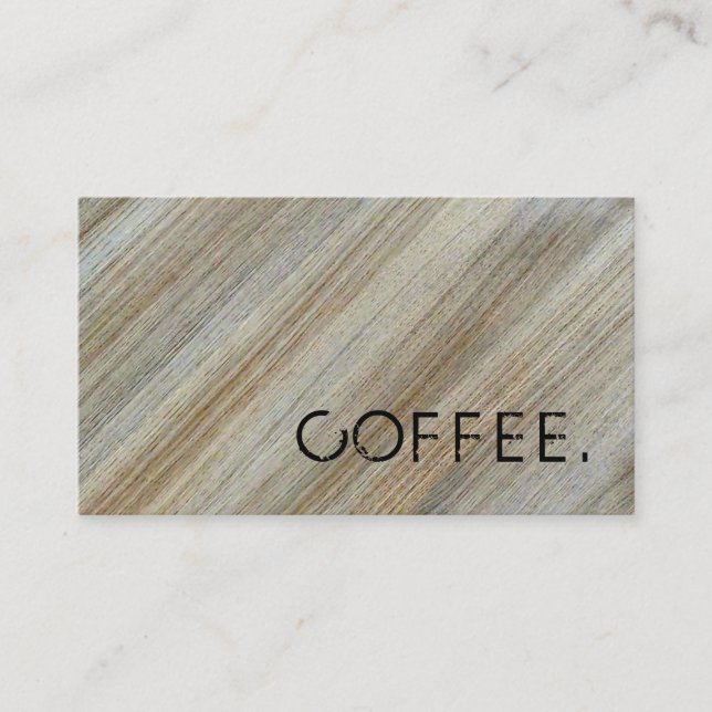 Loyalty Coffee Punch Wood Look #3 Card (Front)
