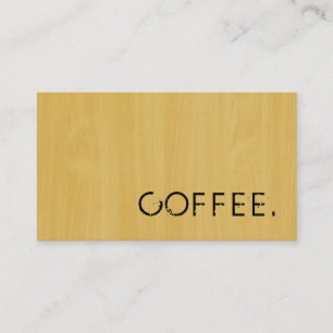 Loyalty Coffee Punch Wood Look #6 Card