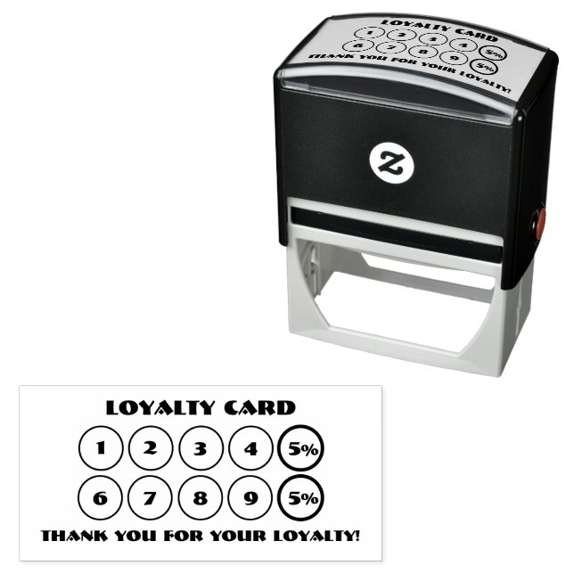 Loyalty Discount 2X5pc Self-inking Stamp (In Situ)