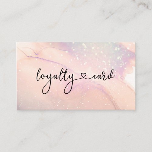Loyalty Glitter Card 5 Nails Lashes Beauty 